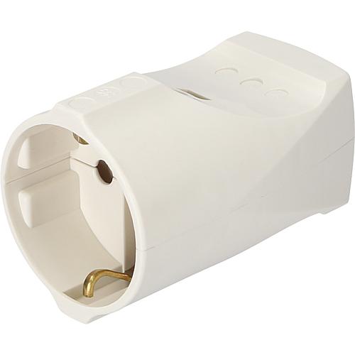 Schutzkontaktstecker_Weiss_39-867-00002 Schutzkontaktkupplung Weiss 16A 250VAC