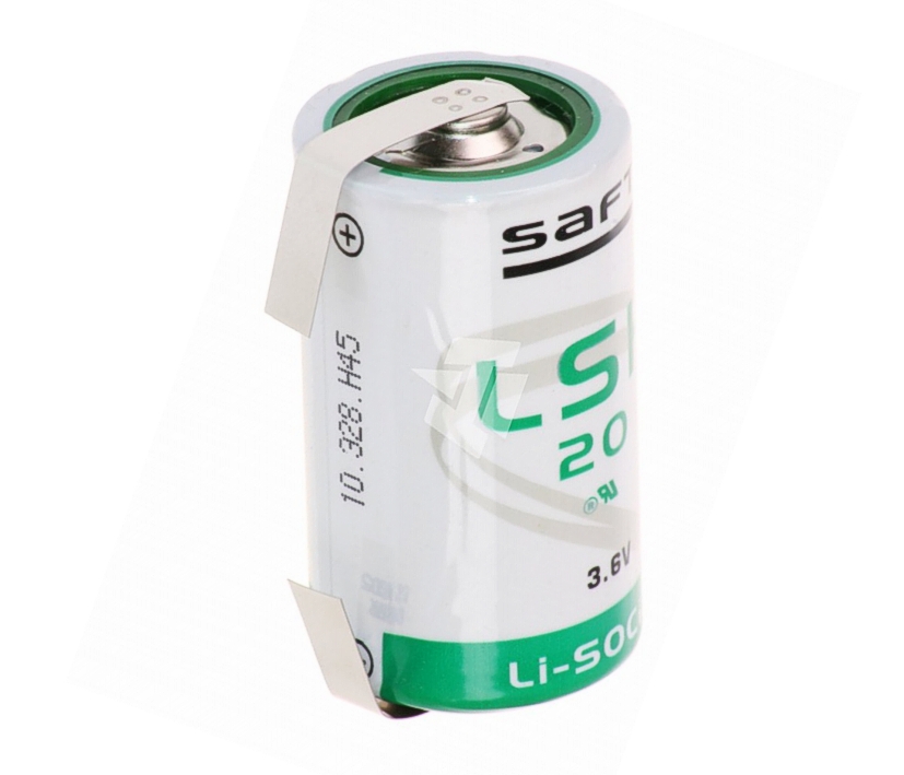 Mono_Lithiumbatterie_mit_Loetfahnen_33-460-00910 3,6V Batterie Lithium Mono D-Zelle mit Lötfahne Abm 60x33mm