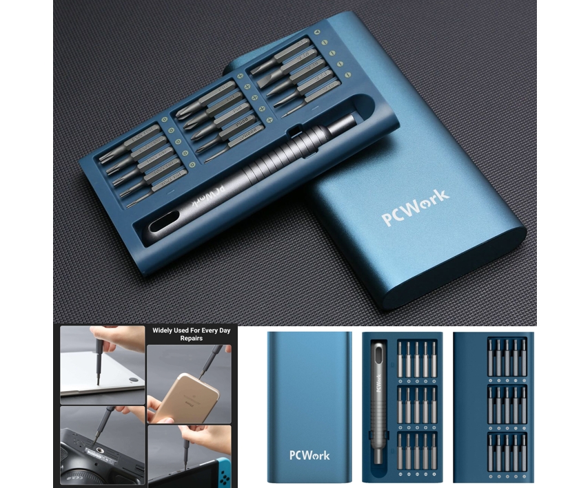 Prazision_Mini_Schraubendreher_Set_97-905-00578_B1 Schraubendreher Set 30-tlg Torx Kreuz Dreieck Stern Sechskant Präzisions Werkzeugset